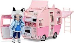 Na Na Na Surprise Kitty-Cat Camper Playset Pink Toy Car Vehicle for Fashion D