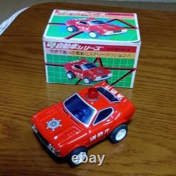 Nakada Tin Toy Car Kenmeri Fire Department Command Vehicle WithBOX F/S FEDEX