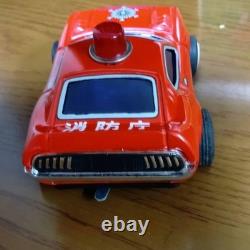 Nakada Tin Toy Car Kenmeri Fire Department Command Vehicle WithBOX F/S FEDEX