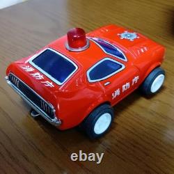 Nakada Tin Toy Car Kenmeri Fire Department Command Vehicle WithBOX F/S FEDEX