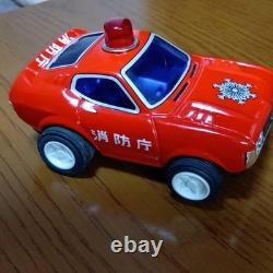 Nakada Tin Toy Car Kenmeri Fire Department Command Vehicle WithBOX F/S FEDEX