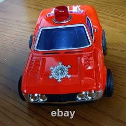 Nakada Tin Toy Car Kenmeri Fire Department Command Vehicle WithBOX F/S FEDEX