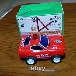 Nakada Tin Toy Car Kenmeri Fire Department Command Vehicle WithBOX F/S FEDEX