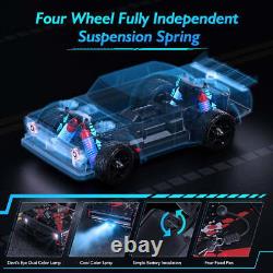 New RC Drift Car 4WD High Speed Remote Control Vehicle with Lights Kids Gift Toy