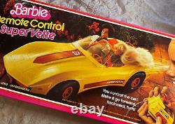 New in Box 1970s BARBIE Remote Control SUPER VETTE Toy Car Corvette MATTEL 1291