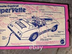 New in Box 1970s BARBIE Remote Control SUPER VETTE Toy Car Corvette MATTEL 1291