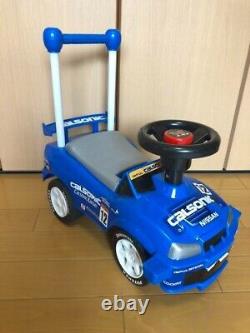 Nissan Calsonic Skyline Kid's Ride on Toy Car foot-kicking style vehicle USED