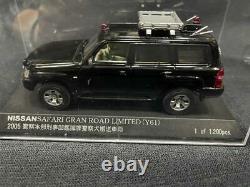 Nissan SAFARI Gran Road Limited Y61 Police vehicle minicar Model Car 1/43 RAI'S