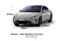 Official Gray 118 XIAOMI SU7 Alloy Car Model Diecast Metal Toy Car Vehicle