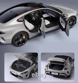 Official Gray 118 XIAOMI SU7 Alloy Car Model Diecast Metal Toy Car Vehicle