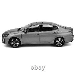 Paudi 118 Scale 2022 Peugeot 408 Gray Diecast Model Car Toy Gifts Collection