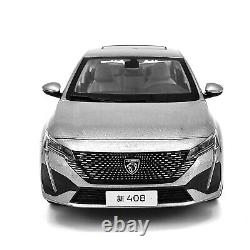 Paudi 118 Scale 2022 Peugeot 408 Gray Diecast Model Car Toy Gifts Collection