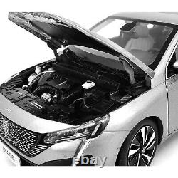 Paudi 118 Scale 2022 Peugeot 408 Gray Diecast Model Car Toy Gifts Collection