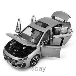 Paudi 118 Scale 2022 Peugeot 408 Gray Diecast Model Car Toy Gifts Collection