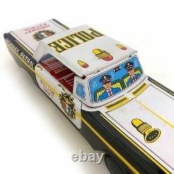 Police car toy car vehicle tinplate used car