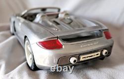 Porsche Carrera GT Model Car 118 Scale Grey Silver Vehicle Exotic Supercar