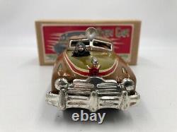 Postwar Government G Men Tin Friction Toy Car Military Spy Police Vehicle 1950s