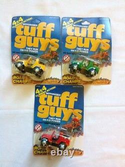 RARE 1982 & 1983 ROAD CHAMPS TUFF GUYS 4x4 TOY VEHICLES CARS JEEPS MILITARY NEW
