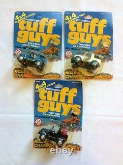 RARE 1982 & 1983 ROAD CHAMPS TUFF GUYS 4x4 TOY VEHICLES CARS JEEPS MILITARY NEW