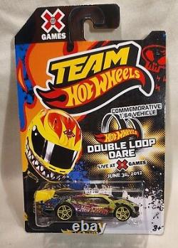 RARE Hot Wheels Double Dare Loop Commerative Cars Green & Yellow Vehicles! New