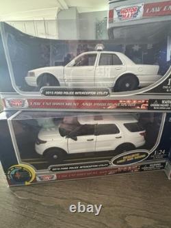 RARE Motormax 124 Ford And Dodge Police Car Lot 5 Vehicles