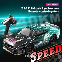 RC Car 70KM/H 2.4GHz Remote Control Racing Toy LED Lights Sport Vehicle Model