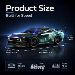 RC Car 70KM/H 2.4GHz Remote Control Racing Toy LED Lights Sport Vehicle Model