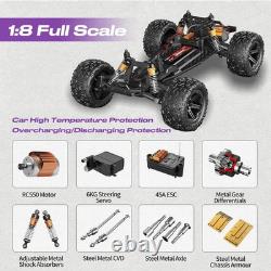 RC Car for Adults Boys, 18 Scale 50KM/H High Speed Vehicle with 2.4