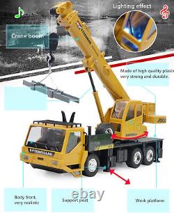 RC Construction Crane Truck Vehicle Car Kid Boy Bday Gift Toy Heavy Load Hobby