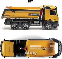 RC Construction Dump Truck Vehicle Car Kid Boy Gift Lights Sounds Toy Heavy Load