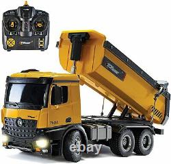 RC Construction Dump Truck Vehicle Car Kid Boy Gift Lights Sounds Toy Heavy Load