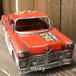 Racing 00 The DOUBLE DOOZER Red Tin Toy Vintage Style Car Vehicle 28cm New Japan