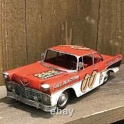 Racing 00 The DOUBLE DOOZER Red Tin Toy Vintage Style Car Vehicle 28cm New Japan
