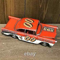 Racing 00 The DOUBLE DOOZER Red Tin Toy Vintage Style Car Vehicle 28cm New Japan