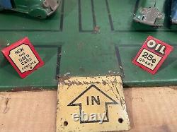 Rare 1930's Marx Toys Pressed Steel Parking Lot Playset in Box, 5 Cars & Trucks