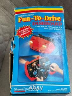 Rare 1985 Unimax Fun-to-drive Battery Operated Dashboard Racing Game In Box Work