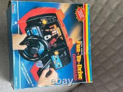 Rare 1985 Unimax Fun-to-drive Battery Operated Dashboard Racing Game In Box Work