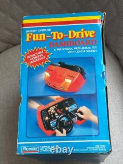 Rare 1985 Unimax Fun-to-drive Battery Operated Dashboard Racing Game In Box Work