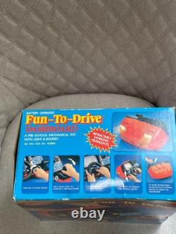 Rare 1985 Unimax Fun-to-drive Battery Operated Dashboard Racing Game In Box Work