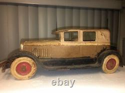 Rare Antique Kingsbury 345 Limousine Pressed Steel Wind Up Toy Car 1929