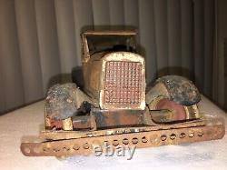 Rare Antique Kingsbury 345 Limousine Pressed Steel Wind Up Toy Car 1929