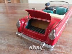 Rare BANDAI Japan Vintage Tin Car 1956 Ford Fairlane 500 Sunliner Convertible