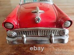 Rare BANDAI Japan Vintage Tin Car 1956 Ford Fairlane 500 Sunliner Convertible