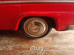 Rare BANDAI Japan Vintage Tin Car 1956 Ford Fairlane 500 Sunliner Convertible