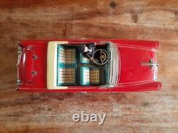 Rare BANDAI Japan Vintage Tin Car 1956 Ford Fairlane 500 Sunliner Convertible