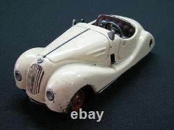 Rare German Tin Toy Schuco Examico 4001 Wind Up Clockwork Cream Original Car