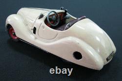 Rare German Tin Toy Schuco Examico 4001 Wind Up Clockwork Cream Original Car