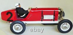 Rare Gilbow Tinplate Large Racer #2 Miller Car Mechanical Toy With Driver