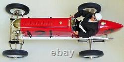 Rare Gilbow Tinplate Large Racer #2 Miller Car Mechanical Toy With Driver