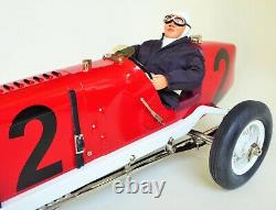 Rare Gilbow Tinplate Large Racer #2 Miller Car Mechanical Toy With Driver